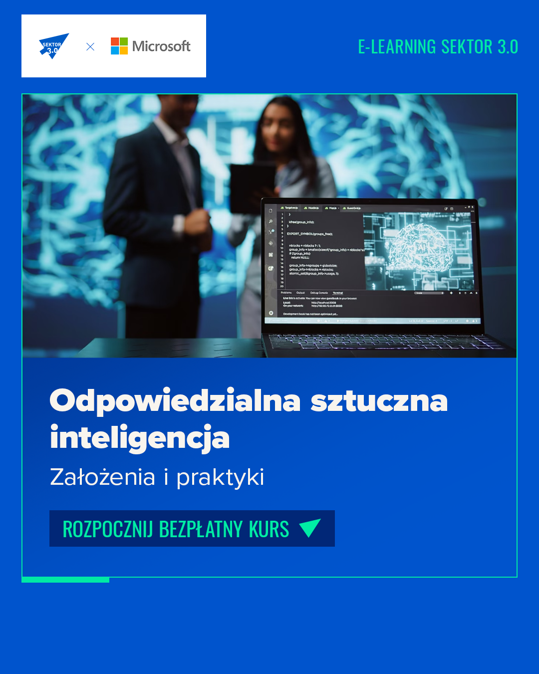 Kurs e-learningowy Odpowiedzialna sztuczna inteligencja – założenia i praktyki